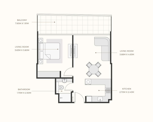 Azure_1 BEDROOM TYPE 1